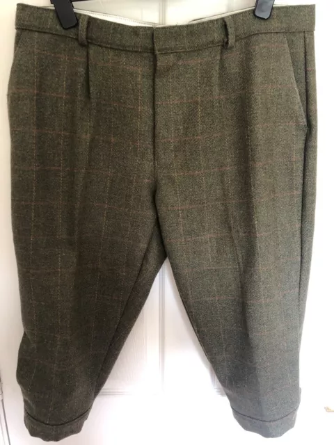 Green Belt Tweed Breeks Trousers W 38” Mens Hunting Shooting Breeches Cycling