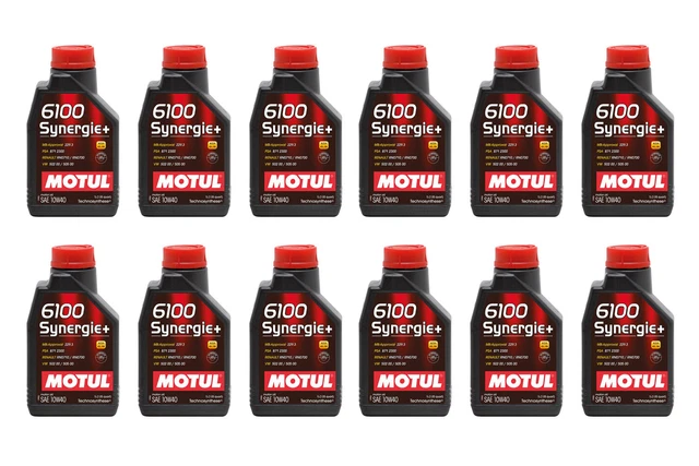 MOTUL USA 108646 6100 Synergie 10w40 Oil Case/12-Liter