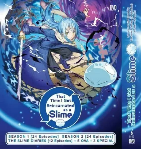 DVD ANIME TENSEI SHITARA SLIME DATTA KEN SEA 2 + TENSURA NIKKI + OVA  ENGLISH DUB