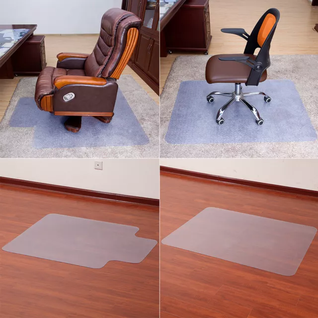 Plastic Clear Non Slip Office Chair Desk Mat Floor Computer Carpet Protector PVC