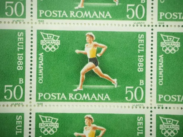 1988 Rumänien; 200 Serien Sommerspiele Seoul, **/MNH, MiNr. 4475/82, ME 920,- 2