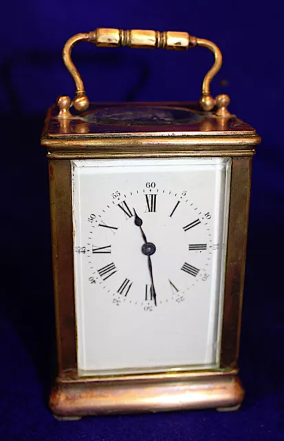 Antique French  Carriage Clock   RUNNING STRONG!!!