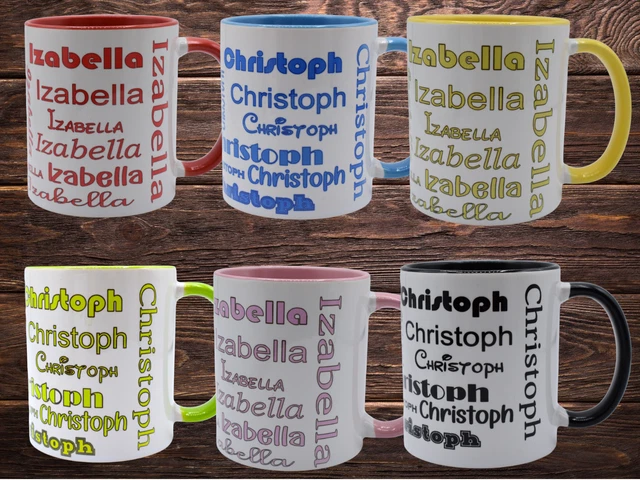 NAMENSTASSEN MIX KERAMIK 330 ml Jeder NAME möglich TASSE mit NAMEN Namensbecher