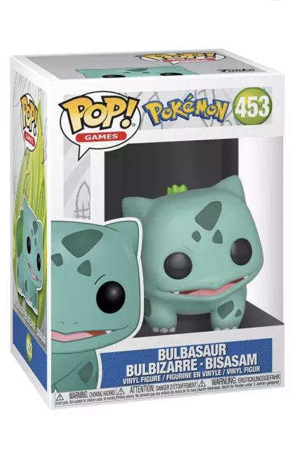 POKEMON  Bulbasaur Funko Pop #453   POP GAMES Pop FUNKO FIGURE NEW