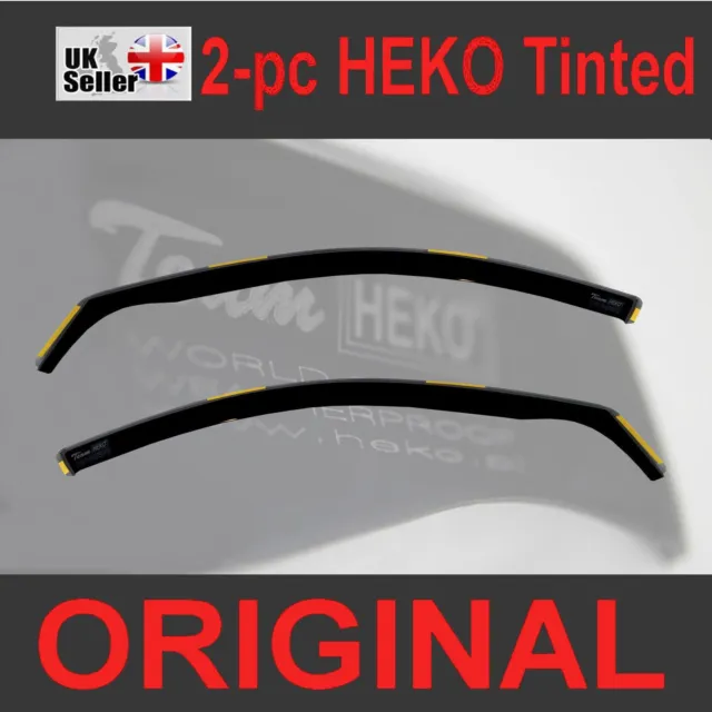 BMW 5 E60 E61 Saloon Estate 2004-2010 2-pc Wind Deflectors HEKO Tinted