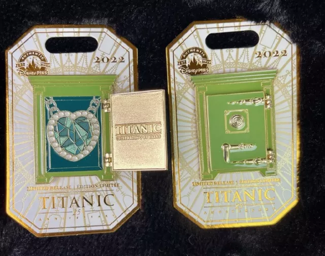 Titanic Locket Safe 25th Anniversary Pin 20th Century Fox Disney Limited Release