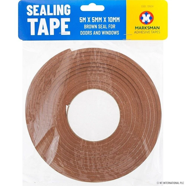 FOAM DRAUGHT SEAL Tape Weather Strip Excluder Insulation For Windows