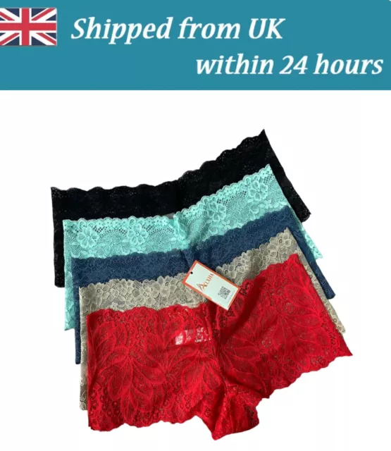 Womens Sexy Full Lace French Briefs Underwear Ladies Seamless Panties  Knickers