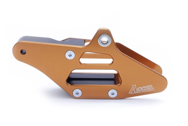 Set smerigliatrice catena guida alluminio accel per KTM arancione