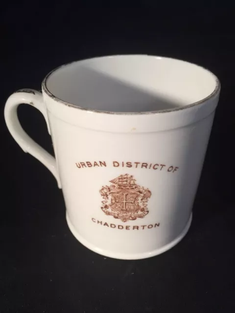 Antique Shelly China Mug King George V Coronation 1911 Urban District Chadderton 3