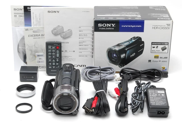 MINT IN Box ] SONY HDR-CX550V Handycam Camcorder 