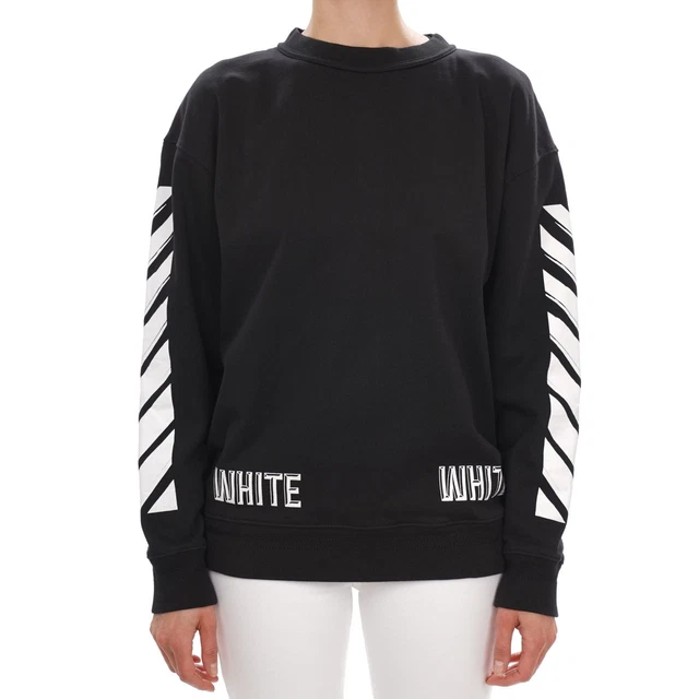 Sweat à Capuche Off-White Noir Neuf Avec étiquette - Taille M - 100% Coton
