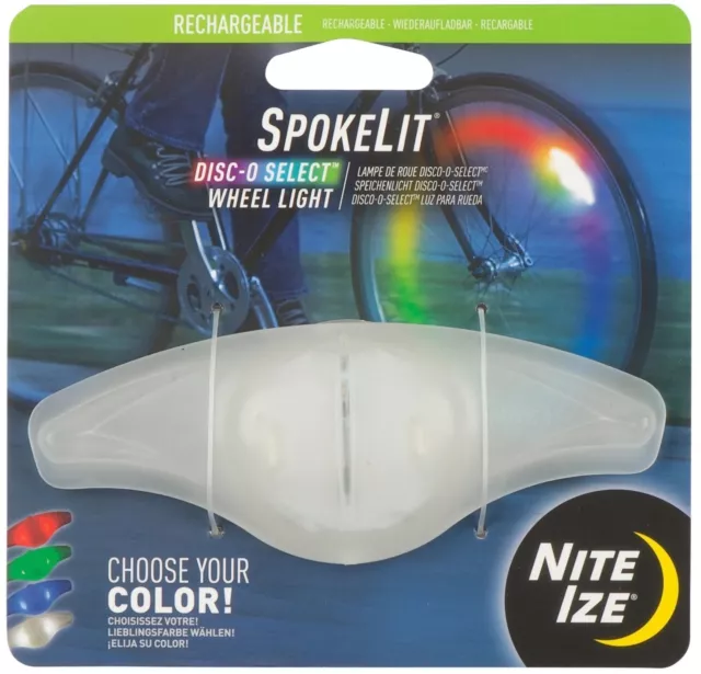 Nite Ize SpokeLit Rechargeable Wheel Light - Disc-O Select (Single)