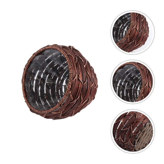 Panier De Fleurs En Paille, Pot De Fleurs, Plante Verte En Pot, Panier