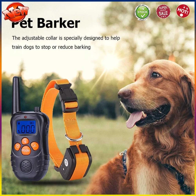 Nuevo Recargable Anti Ladridos Impermeable Perro Anti Ladridos Collar Anti Ladridos Productos para Mascotas (Naran