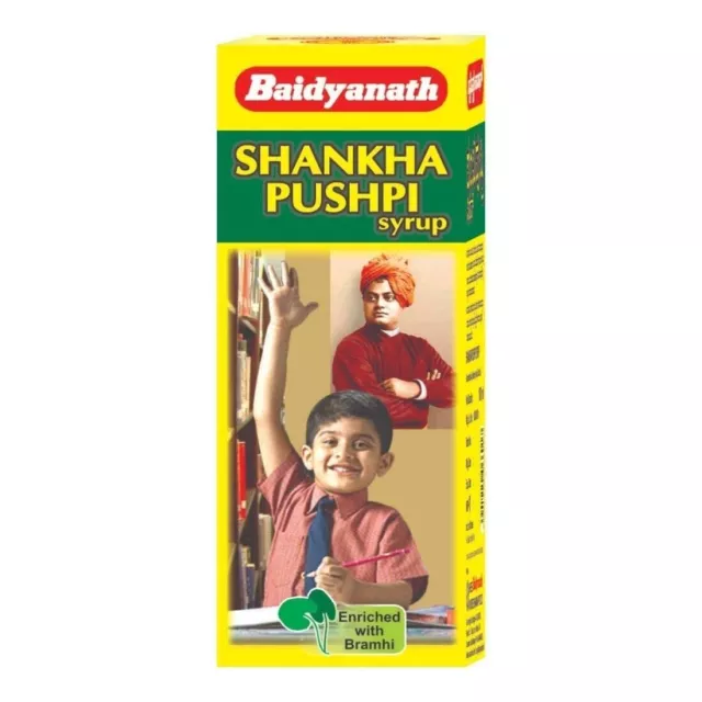 Baidyanath Shankhapushpi Sirop Concentration BoostSupplement Santé Mentale FS