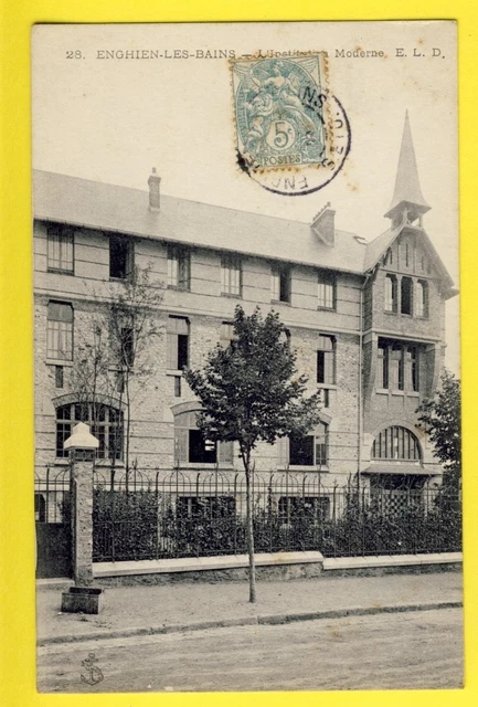 cpa FRANCE Old Postcard 95  ENGHIEN les BAINS (Val d'Oise) L'institution Moderne