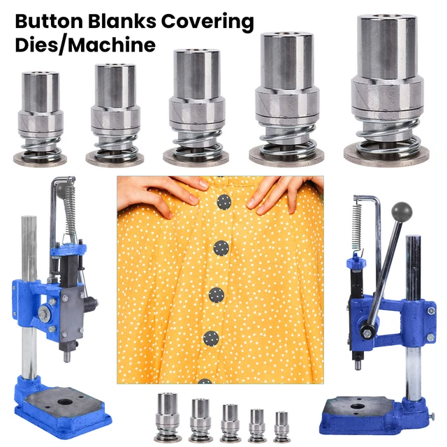 Fabricante de botones redondos molde de troquelado tela cubierta botón máquina de hacer ropa decoración