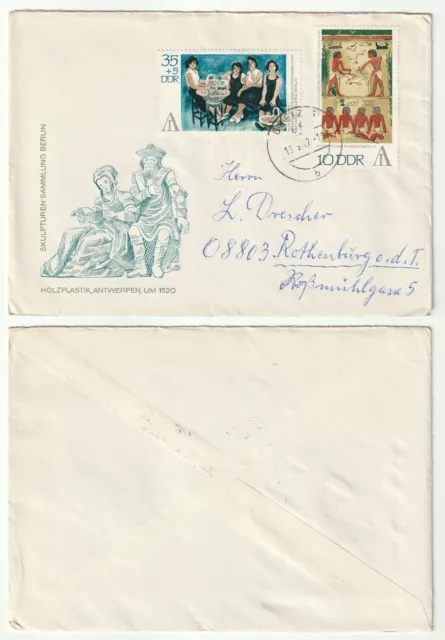 96345 - Mi.Nr. 1785 und 1788 - FDC - Greiz 19.9.1972 nach Rothenburg o.d.T.