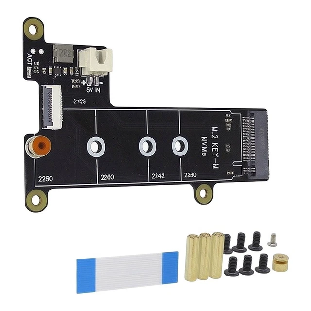 FAST PERFORMANCE M2 for nvme SSD Expansion Board for Raspberry Pi 5 ...