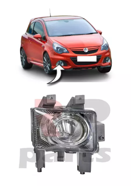For Vauxhall Opel Corsa D VXR OPC Real Carbon Fiber Fog Light