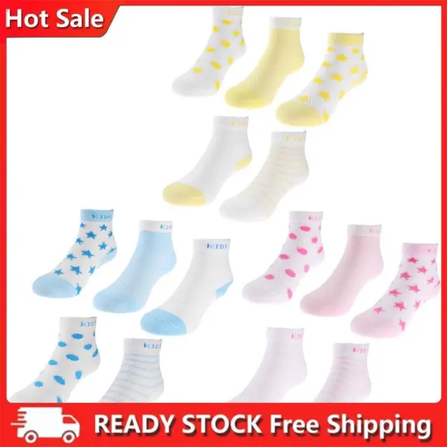Set 5 paia/set calze in cotone traspiranti in rete invernali bambini bambino bambino-184870