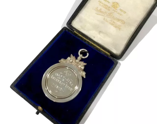 Antique Islay Jura & Colonsay Show 1912 Angus McDougall Bowmore Silver Medal