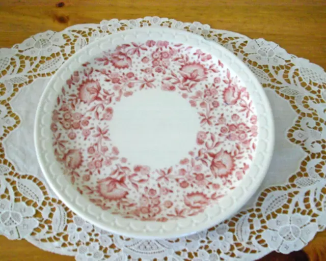 Vintage Syracuse China KC Southern Railroad ROXBURY RED 9 1/2" Plate ~