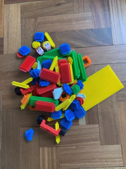 Stickle Bricks by PlaySkool ~ fun hedgehog building blocks in primary colours. 3