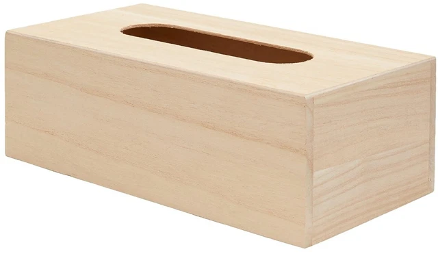 Artemio VIMOU Boîte à Mouchoirs avec Fond, Bois, Beige, 25 x 13 x 9 cm