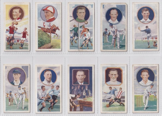 pattreiouex cigarette cards J A PATTREIOUEX 1930 Celebrities In Sport Cigarette Cards No's 8 & 11 £2.23