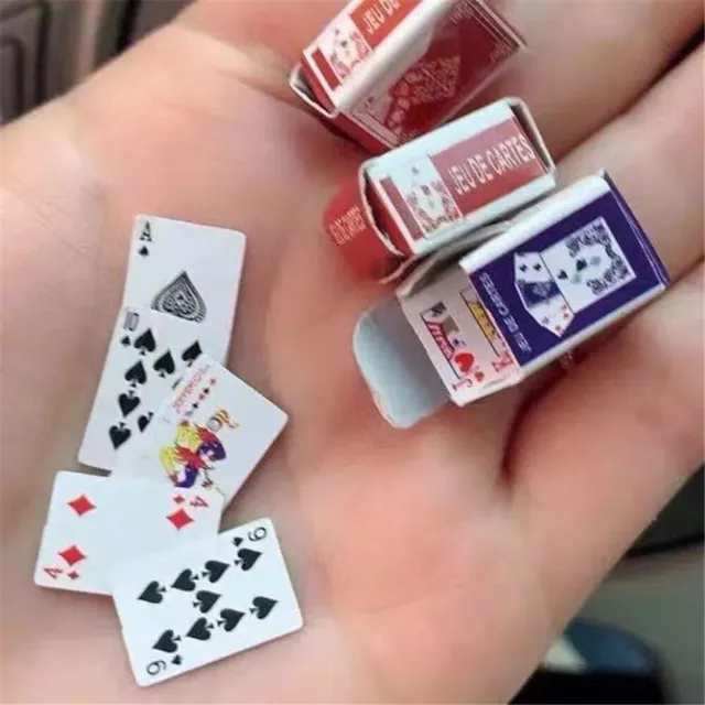 Mini Miniature Travel Pocket Playing Poker Cards Deck Small Tiny Little Coated.