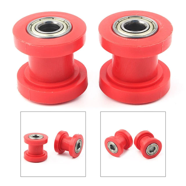 2 pz 10 mm Catena Rullo Slider Guida Ruota Pit Sporcizia Mini Bici Moto ATV
