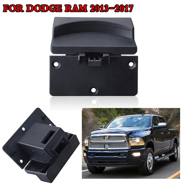 Center Console Armrest Lid Latch For Dodge Ram 1500-5500 (2013-2018) – Black ABS Direct Replacement