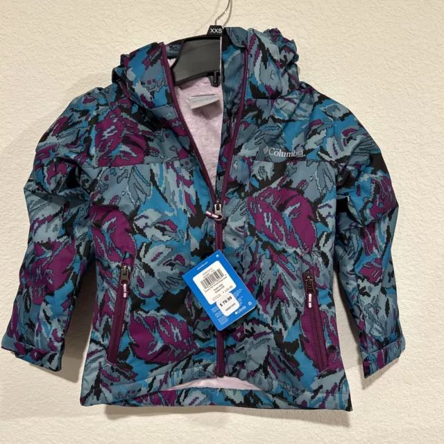 Columbia Girls Bugaboo II Fleece Interchange Jacket Coat Size XXS Digital Blue 6