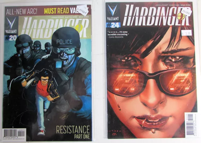 Harbinger Lot of 2 #20,24 Valiant Comics (2014) NM 1st Print Comic Books