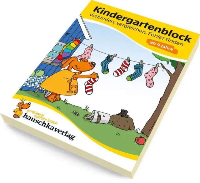Kindergartenblock - Verbinden, vergleichen, Fehler finden ab 4 Jahre. Ab 4 Jahre