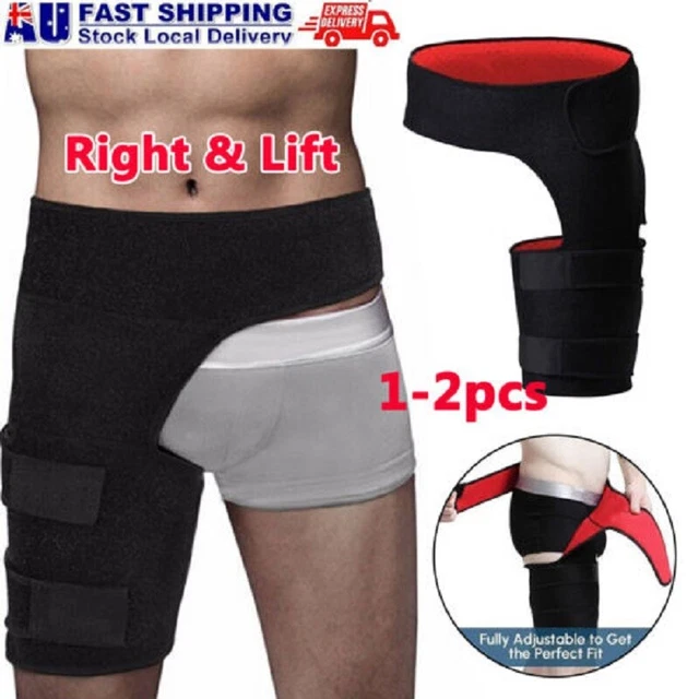 Hip Brace - Compression Groin Support Wrap for Sciatica Pain Relief Thigh L+R AU