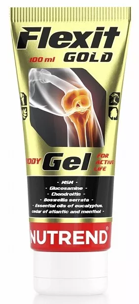 Nutrend Flexit Gold Gel 100ml - Joint & Muscle Care with MSM, Glucosamine