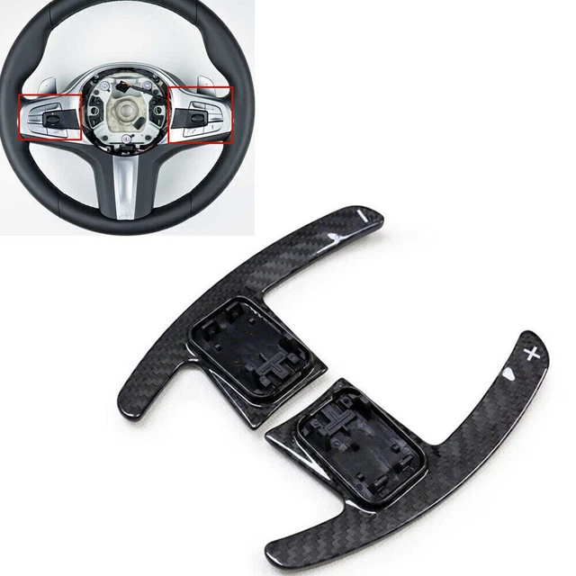 For BMW G20 G30 G11 G01 G05 M5 F90 X3M X4M Car Steering Wheel Paddle Gloss Black