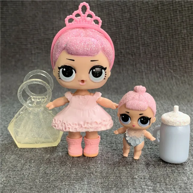 LOL Surprise Poupée Glitter Crystal Queen Lil Sister Baby Doll Toy Jouet