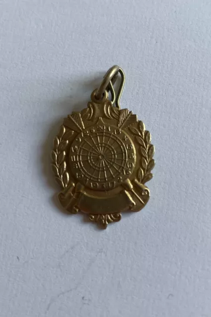 Darts Sterling Silver FOB Badge Antique Birmingham Hallmark