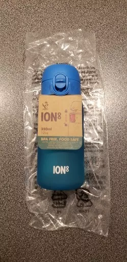Ion8 Kid's Leak Proof BPA Free Lunchbox Water Bottle, Lockable Lid, 350ml
