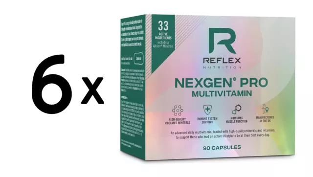 (396 g, 287,87 EUR/1Kg) 6 x (Reflex Nutrition Nexgen Pro Sports Multivitamin -