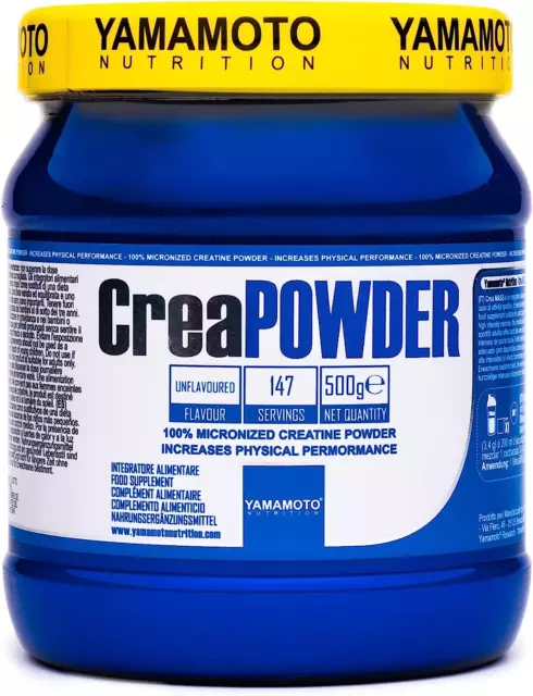 100% CREATINA MONOIDRATO PURA 500Gr CreaPOWDER Yamamoto