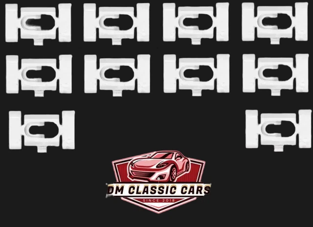 NOS Vinyl Top Molding Clips GM NOS Body/Window/Trunk Vinyl Trim Clips - 10 Pieces Set For Classic GM Cars Midwest Muscle Car Specialties - Foto 11
