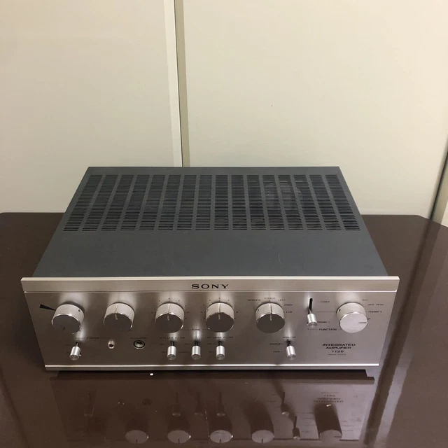 Sony TA-1120A Amplificatore Vintage &ndash; 100W, Fonia, Con Cassa In Legno