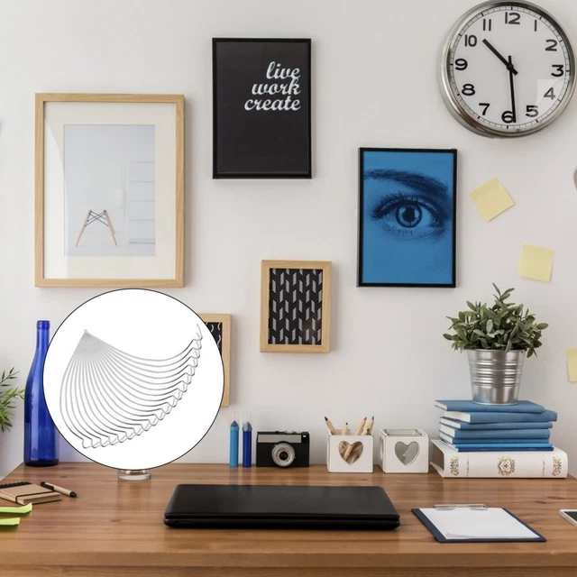 20 piezas Ganchos para pintura al óleo con marco de imagen tipo S 20 piezas Colgantes de pared pesada