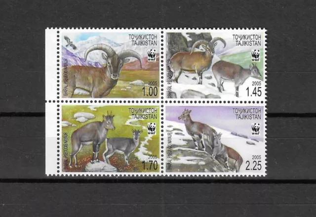 Tajikistan 2005 Wwf Sg 282/5 Mnh