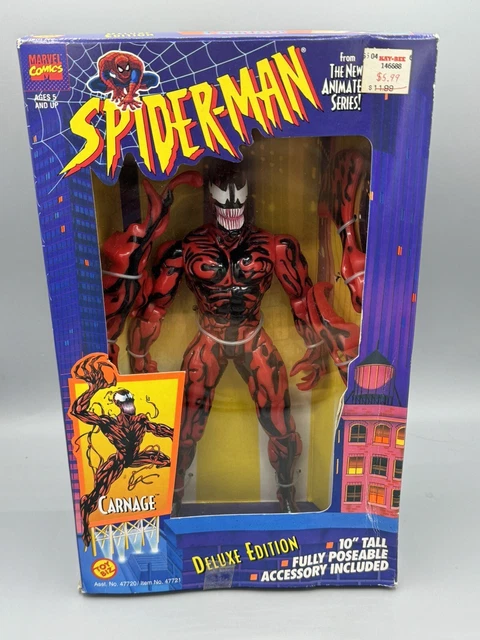 (1994) Toy Biz Marvel Comics Spider-Man Carnage Deluxe Edition 10 inch Figure